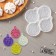 Silicone Mold for candies and chocolate "Balls", 12 × 12 cm, cell d = 5 cm, the color is transparent