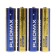 Battery alkalin Pleomax, AAA, LR03-4BL, 1.5V, blister, 4 pcs.