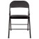 Folding Brabix "Golf Plus CF-003 Comfort", black frame, black leatherette