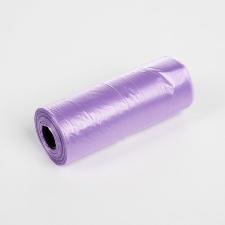 Container with packets for cleaning for dogs (roll 15 packets 29x21 cm), purple-1