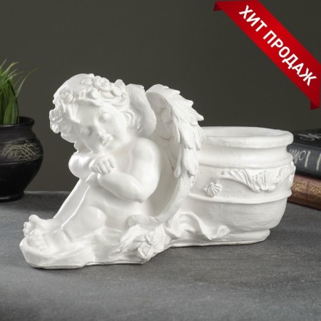 Figure pot "Sleeping Angel" White 0.65 l / 15x18.5x31cm