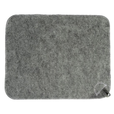 Set for the bath "Pilot" Gray: hat, rug, mitten-9