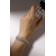 Bracelet with rhinestones "Bright" rectangle, white color in silver, 18 size