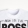T-shirt Children's baby Me "Little Boss", height 86-92 cm, white color