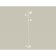 Floor -rotary lamp with composite crystal Ambrella Light, XB9812252, GX53 LED 12 W, white sand, transparent