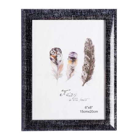 Photo frame plastic 15x20 cm "Silver patina on black" 23x18 cm-4