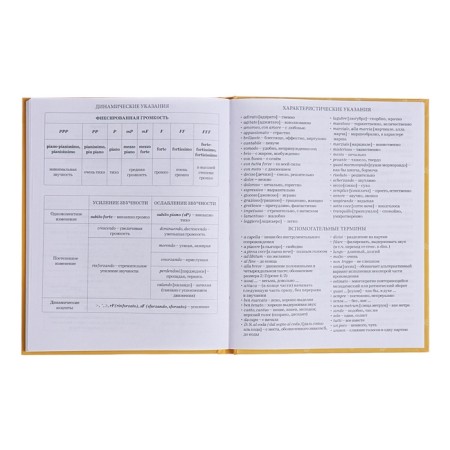 Diary for a music school, 48 sheets, hard cover, matte lamination, foil embossing, reference information, block 60g/m2-15
