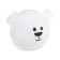 Pillow on the headrest Matech Mimimish Line, 33 x 31 x 10 cm, white