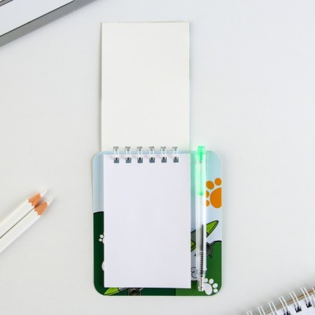 Notepad and mini pen “From February 23. Cat"-4