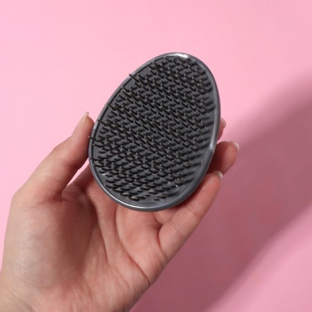 Massage comb, 9 × 7 cm, gray color-2