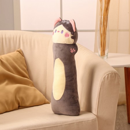 Soft toy "cat", 50 cm, gray color-2