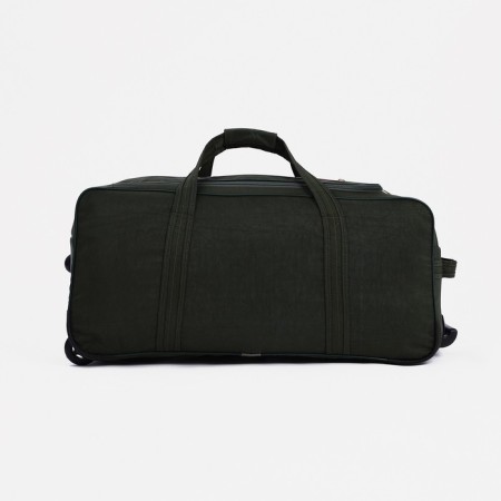 Road bag on wheels, lightning department, 3 outer pockets, khaki color-1