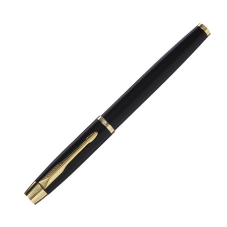 Gift feathers in the leatherette case, matte black body, gold-1