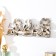 Decorative polystone hooks "Fan on a branch" 9.6x25.7x4.4 cm