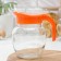 Amphora jug "mandarin", 1.5 l, with a lid