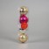 Set of balls plastic D-6 cm, 4 pcs "Aria" mix