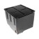 Shower tank, 55 liters, with EVN (20 - 60 ° C), plastic, black