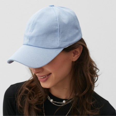 Women's cap minku, blue color, size 56-58