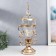 Interior metal souvenir, glass "Elegant Cup" gold 49x15x24 cm