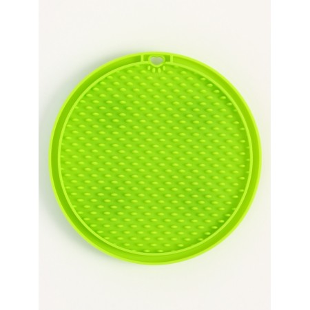 Rug for licking on suction cups 10 x 10 cm, green-2