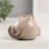 Souvenir Ceramics "Round cat with hanging paws" 4.9x4.8x5.3 cm