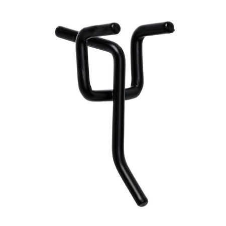 A single hook for a metal perforated panel step 25 mm, d = 3.2 mm, l = 50 mm, black color is black-2
