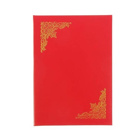 Address folder "Bumvinyl, red, A4