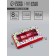 Folding box for 8 sweets "Present", 9.8 x 17.7 x 3.5 cm. Confectionery packaging
