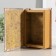Broken cabinet tree, leatherette "air ball" embossing, under metal 16.5x11.2x5 cm