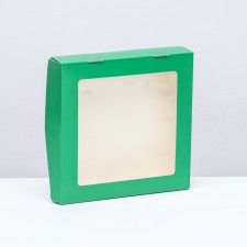 Temple container, green, 20 x 20 x 4 cm