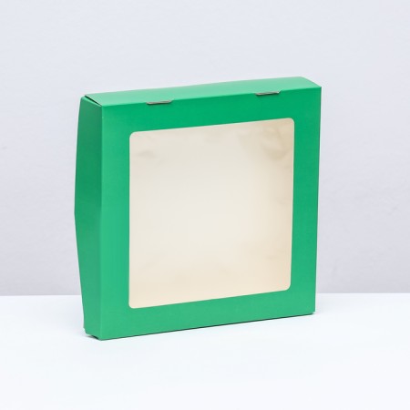 Temple container, green, 20 x 20 x 4 cm