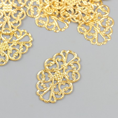 Decorative element gold 2 x 3.2 cm-1