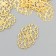 Decorative element gold 2 x 3.2 cm
