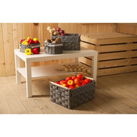 Basket for storage laid handmade DOLAND, 41 × 30 × 20 cm, color mix-8