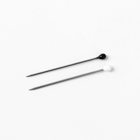 Portnovsky pins, 25 mm, 50 pcs, black/white color-1