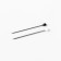 Portnovsky pins, 25 mm, 50 pcs, black/white color