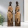Souvenir Polystone "African in Cuba" Mix under a tree 36x8x10 cm