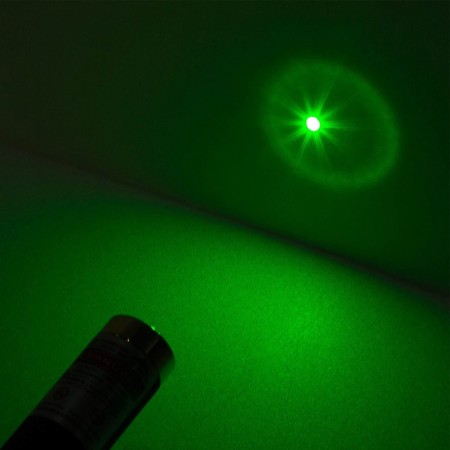 Laser pointer, 532 nm, green beam, 8.5 x 1.4 cm-2