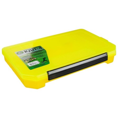 Box for baits KDP-4, yellow color, 340 × 215 × 50 mm