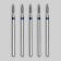 Diamond cutters for manicure "Flame", medium grain, D 2 × 8 mm, 5 pcs