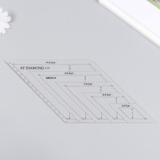 Patchwark ruler plastic 45 ° 