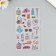 Cosmetics/Educational Process Plastic sticker MIX 9.5x17.5 cm