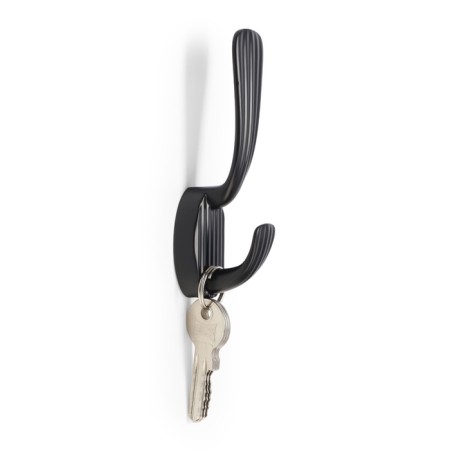 Furniture hook Cappio Sea, two -rod, zinc, black color-2