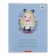 Notebook 18 sheets in the cage "I am", cover shaking cardboard, varnish, block offset, mix