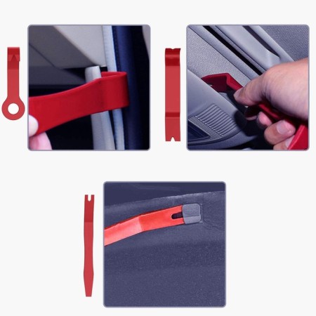 A tool for parsing plastic in a car, reinforced, set of 8 items-4