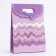 Gift box-package, packaging with a cut handle, “purple grace”, 14 x 6 x 21 cm