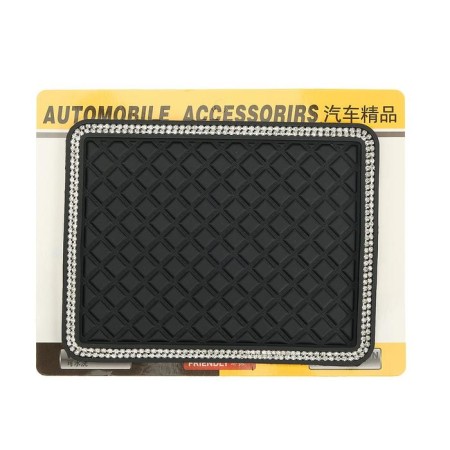 Anti -slip mat with rhinestones, 17 x 14 cm, black-4
