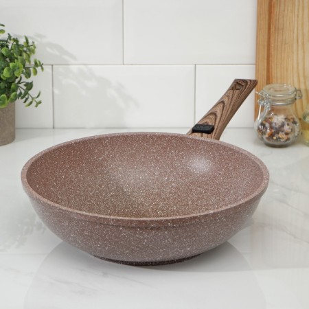 Frown of Wok Brownie, D = 28 cm, removable handle, anti -stick coating, induction-9