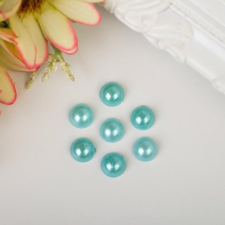 Set for creativity diameter 0.9 cm "Pearls half turquoise" weight - 19 grams-4