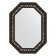 Mirror in the baguette frame, black Ardeko 81 mm, 54x74 cm